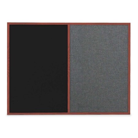 United Visual Products Slim Style Indoor Enclosed Corkboard, 48 UVRDS48SBH-WHITE-APRICOT